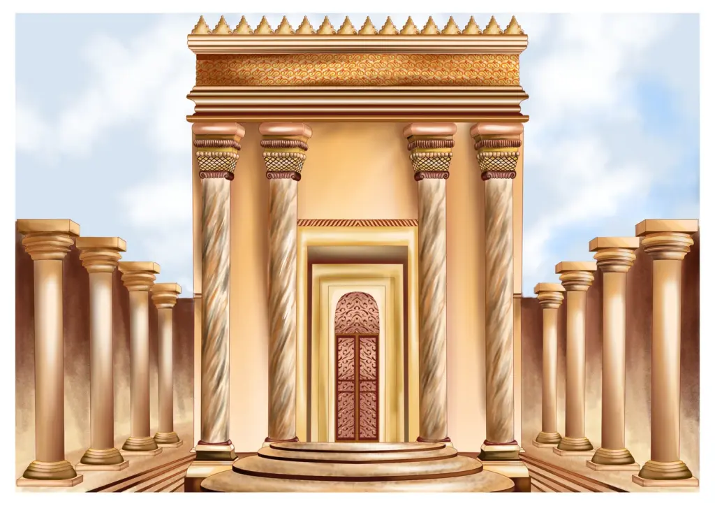 בית המקדש, איור של נחמי הברפלד